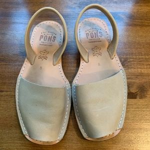 Barely used PONs Avarcas sandals in Sand